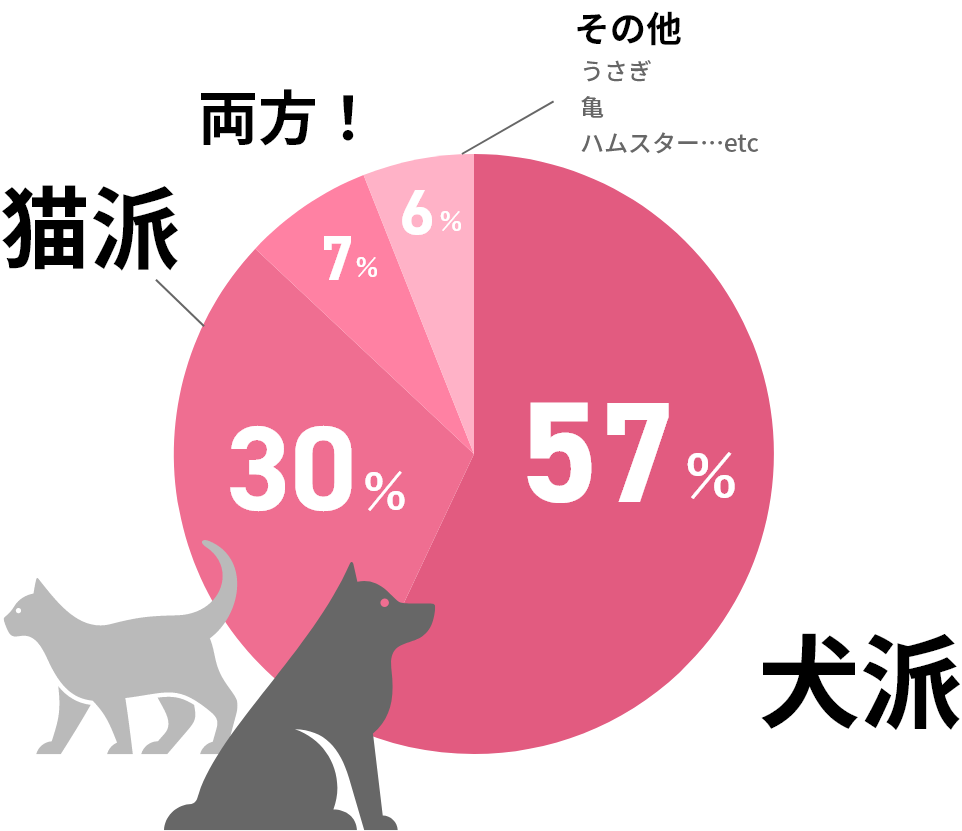 いぬ派?ねこ派?