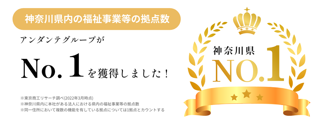 神奈川県内の福祉事業等の拠点数 No.1